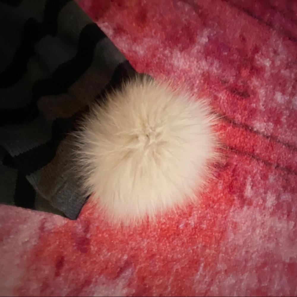 Rachel F Slouchy Toque with Recycled Fur Pom Pom - Picture 5 of 9
